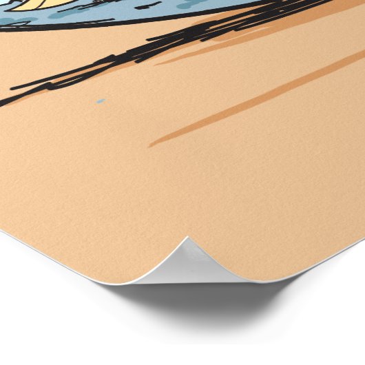 Poster Opéra de poisson rouge (Coin)