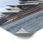 Poster Opéra De Sydney Au Soleil Sous Un Nuage (Coin)