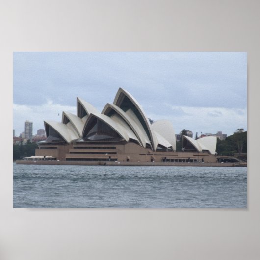 Poster Opéra De Sydney Au Soleil Sous Un Nuage (Devant)