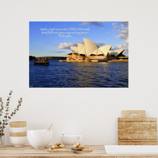 Poster Opéra de Sydney, Australie (Cuisine)