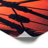 Poster Opéra de Sydney Australie Orange Sky (Coin)