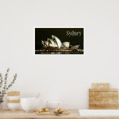 Poster Opéra de Sydney la nuit (Cuisine)