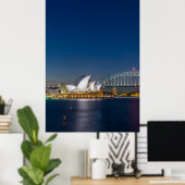 Poster Opéra de Sydney la nuit (Bureau à domicile)