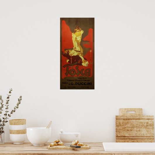 Poster Opéra de Tosca (Cuisine)