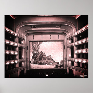 Poster Opéra de Vienne Staatsoper Autriche à l'intérieur