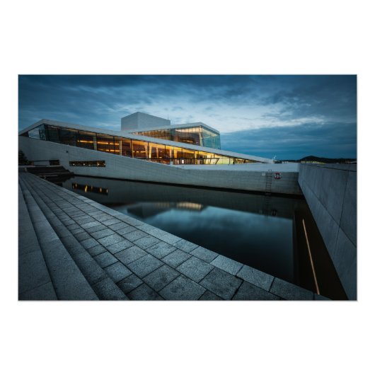 Poster Opéra d'Oslo (Devant)