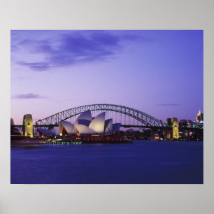 Poster Opéra et port de Sydney, New South 2