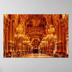 Poster Opéra National de Paris Garnier en France