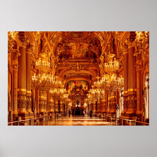 Poster Opéra National de Paris Garnier en France (Devant)