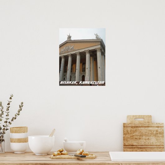 Poster Opéra soviétique, Bichkek Frunze, Kirghizistan (Cuisine)
