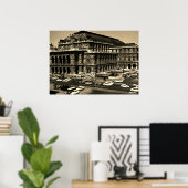 Poster Opéra Staatsoper de Vienne Autriche vintage (Bureau à domicile)