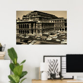 Poster Opéra Staatsoper de Vienne Autriche vintage (Bureau à domicile)