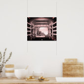 Poster Opéra Staatsoper de Vienne Autriche vintage intéri (Cuisine)