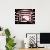 Poster Opéra Staatsoper de Vienne Autriche vintage intéri (Bureau à domicile)