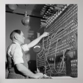 POSTER OPÉRATEUR DE CLAVIER 1943 (Devant)