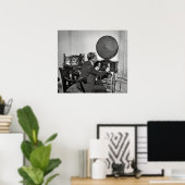 POSTER OPÉRATEUR DE RADIO DE HAM 1930 (Bureau à domicile)