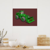 Poster Opérateur du bulldozer du Père Noël (Cuisine)