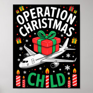 Poster Opération Enfant de Noël Correspondance de Famille