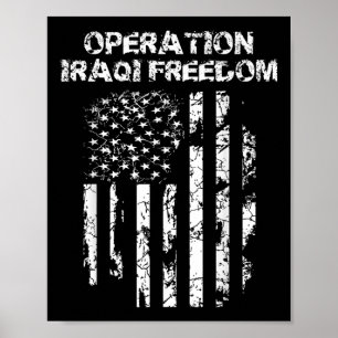 Poster Opération Iraq Freedom Combat Veteran