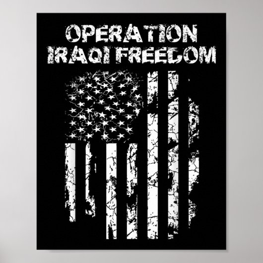 Poster Opération Iraq Freedom Combat Veteran (Devant)