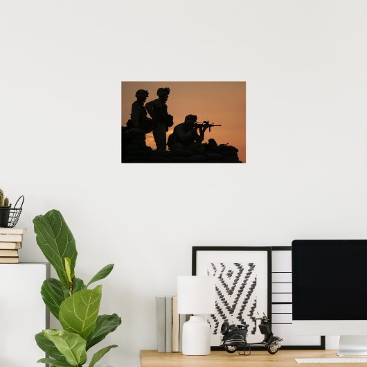 Poster Opération Liberté immuable (Bureau à domicile)