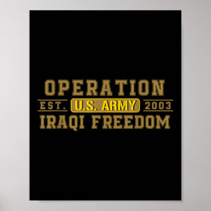 Poster Opération Liberté Irakienne Vétérinaire Combattez 
