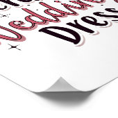 Poster Opération Mariage Robe drôle Mariée Bachelorette P (Coin)