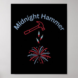Poster Opération Marteau et Feux d'Artifice Marteau de Mi