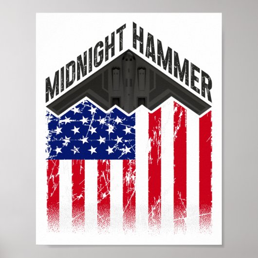 Poster Opération Midnight Hammer - Drapeau Usa Midnight H (Devant)