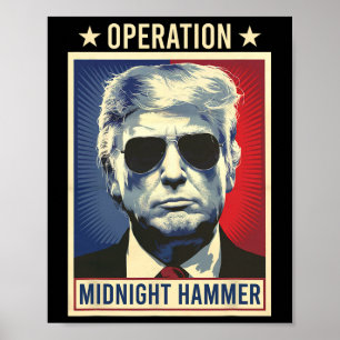 Poster Opération Midnight Hammer Trump