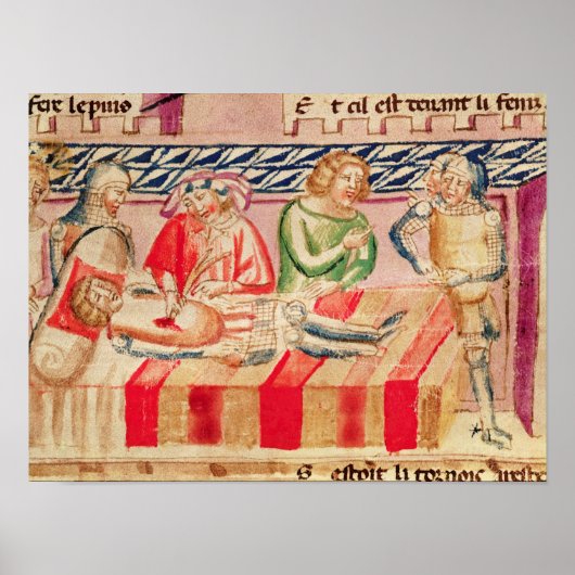 Poster Opération sur un soldat blessé (Devant)