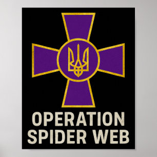 Poster Opération Toile d'araignée Héros d'Ukraine Milice 