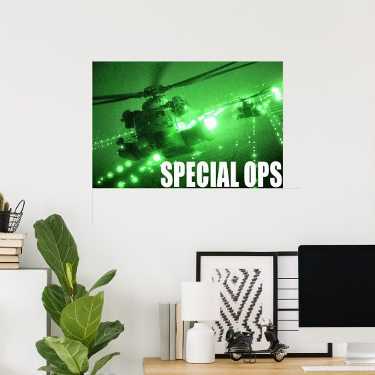 Poster Opérations spéciales de la Force aérienne (Bureau à domicile)