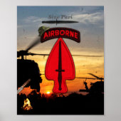 Poster Opérations spéciales de l'USASOC lrrps lrrp recon (Devant)