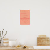 Poster Opérations vectorielles (Cuisine)