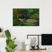 Poster Ophelia par John Everett Millais (Bureau à domicile)