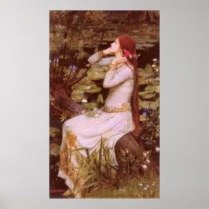 Poster Ophelia par John William Waterhouse