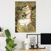 Poster OPHELiA, par John William Waterhouse, 1894 (Bureau à domicile)