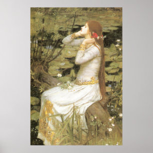 Poster OPHELiA, par John William Waterhouse, 1894