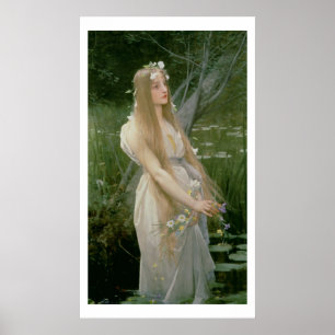 Poster Ophélie (huile sur la toile)