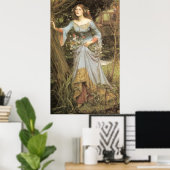 Poster Ophélie par John William Waterhouse - 1910 (Bureau à domicile)