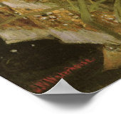 Poster Ophélie par l'étang par John William Waterhouse (Coin)