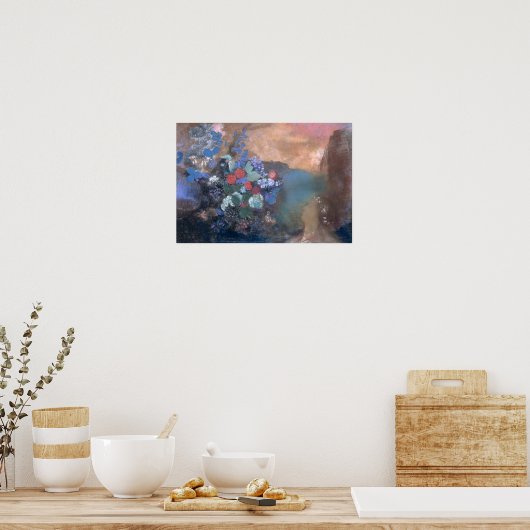 Poster Ophélie parmi les fleurs, vers 1905-8 (Cuisine)