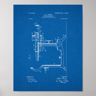 Poster Ophtalmoscope du médecin des yeux - Plan directeur
