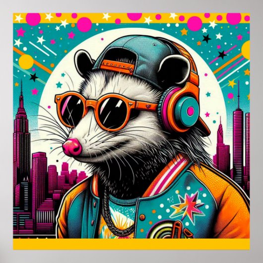 POSTER OPOSSUM DANS LA GRANDE VILLE-3 (Devant)