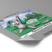 Poster OPossum Jouer Dead Funny Canvas Imprimer (Coin)