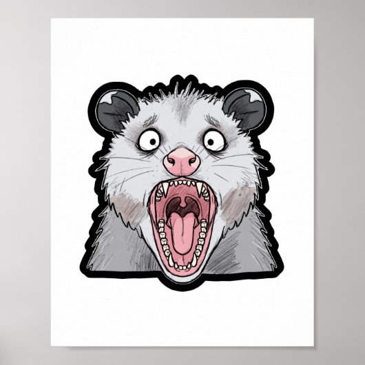 Poster Opossum qui crie (Devant)