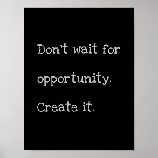 poster 'opportuniteit' (Voorkant)