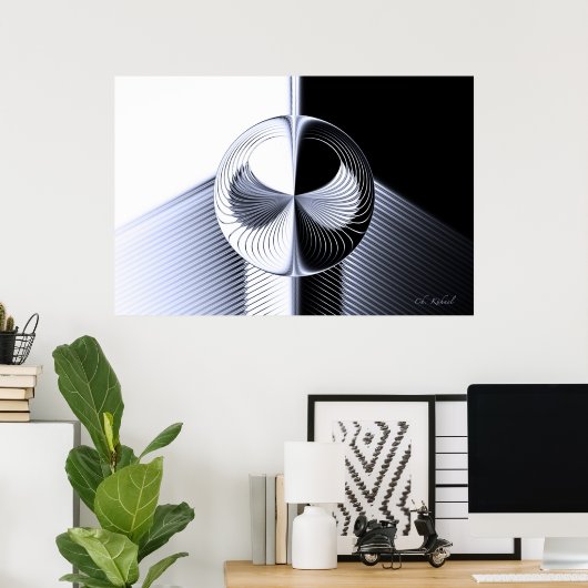 Poster Opposé (Bureau à domicile)