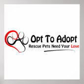 Poster Opter Pour L'Adoption (Devant)